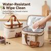 Portable Insulated Bento Box Storage Bag Cute Cartoon Oxford Thermal Lunch Bag For Outdoor Travel Picnic Large Cpacity Handbag