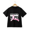 Breast Cancer Awareness T-Shirt with ''Never Give Up Hope'' Theme