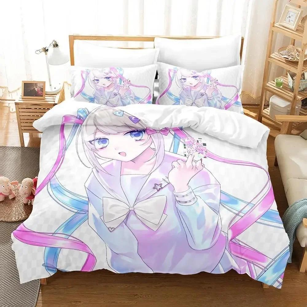 3D Anime Needy Streamer Overload Bedding Set Printed With Pillowcase Bed Duvet Cover Soft Single Double Queen Super King Size