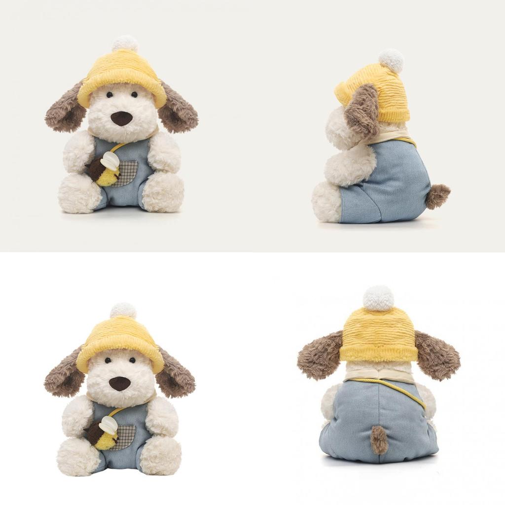 Rubi Dog Plush Toy Cute Sitting Dog Doll With Pp Cotton For Kids Bedroom Decor