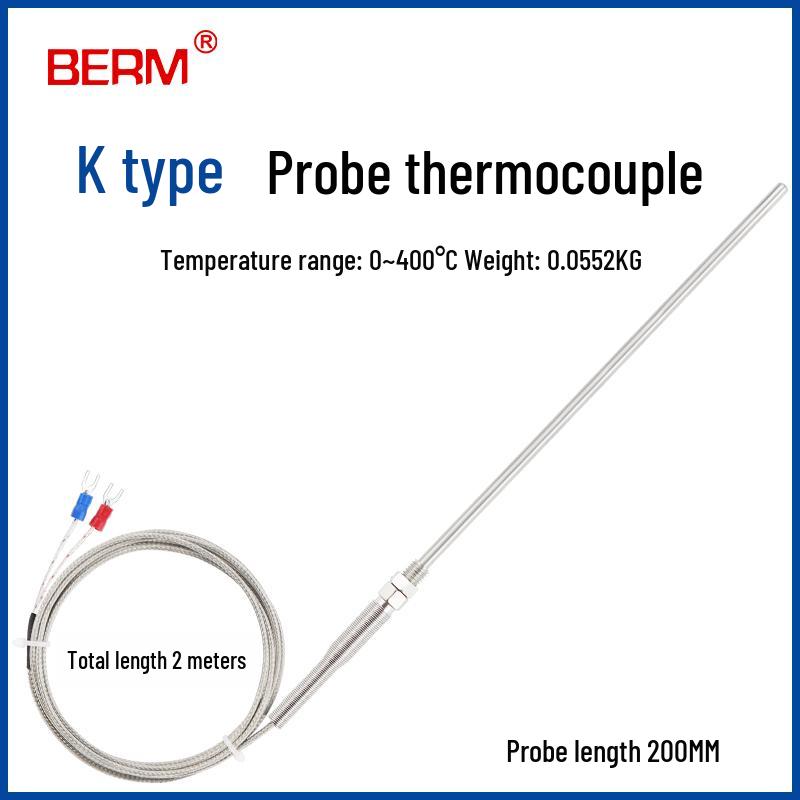 K-Type Thermocouple Temperature Sensor Probe with Controller