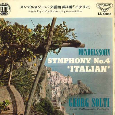 7inch Record MENDELSSOHN CONDUCTED BY GEORG SOLT - Symphony No. 4 In A Major, Op. 90 I LS5003 ELITE 1965 Japan Classical Used