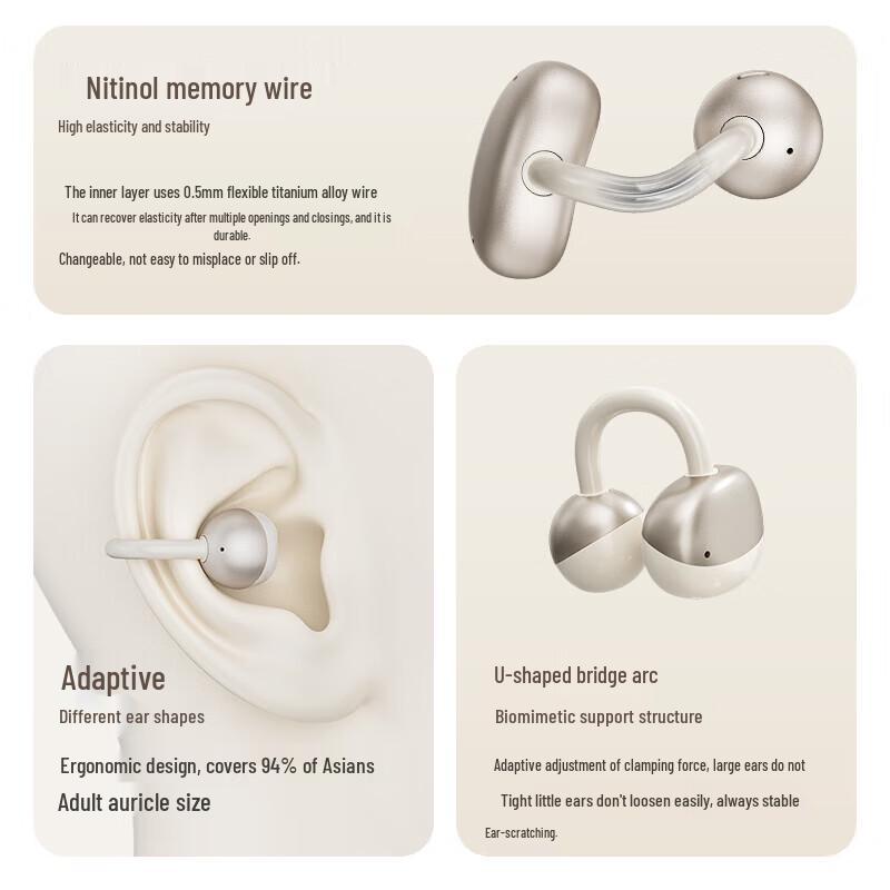 Newmine T29 Clip-On Wireless Earbuds