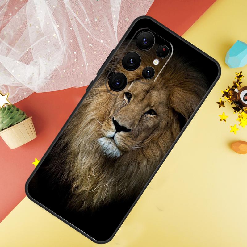 Leopard Tiger Löwe Tier Handyhülle Für Samsung Galaxy S26 S25 S24 S21 S20 S22 S23 Ultra S10 Plus S25 FE Hülle Coque
