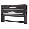 Easy Install and Wood Plastic Wrap Cutter and Organizers for Quick Cutting Action and Simple Cleaning in Any Kitchen
