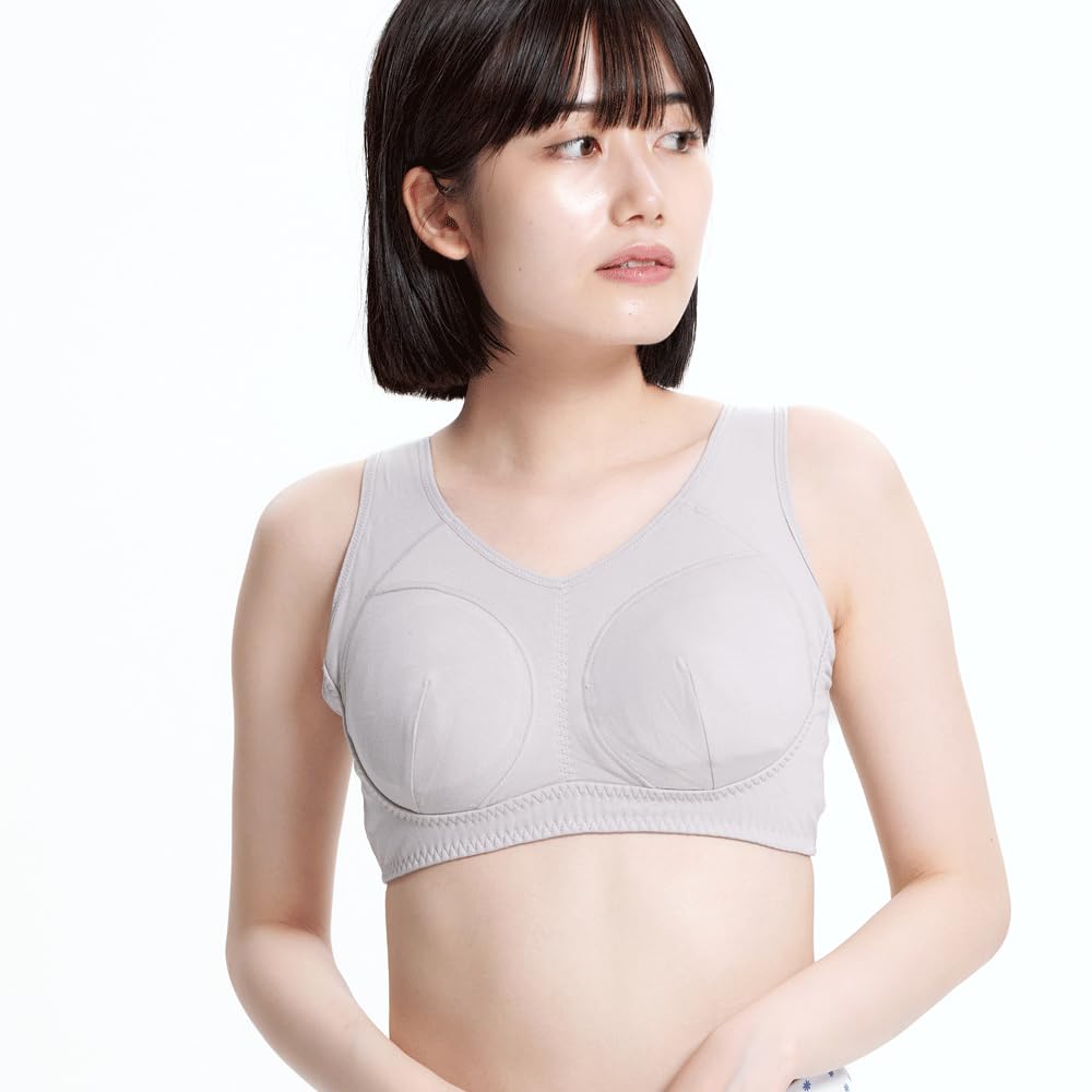 

Органический хлопок Ночь для дня и Ночь для нежной кожи Детский [YogaIrie] Бюстгальтер, Использование, Менструация, (M-L, Серо-бежевый)