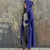 TIFICY Women's Fashion Casual Fall Winter Solid Color Print Long Sleeve Hooded Sweaters