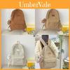 Plaid Pattern Backpack For High School And College Students With Large Capacity And Relief Features