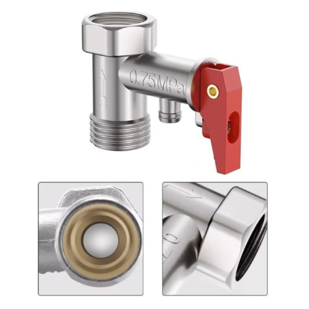 Adjustable Pressure Pressure Reducing Valve Brass Construction Durable Design Safety Valve Spring Mechanism Copper Material