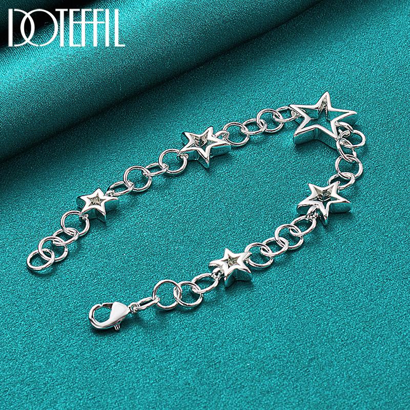 Bracelet Étoile Argent Bijoux Romantiques