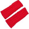 Winter Acrylic Fibre Arm Warmer Fingerless Design Stretchy Gloves Wrist Warmer for Women Outdoor Adventure Daily Wear