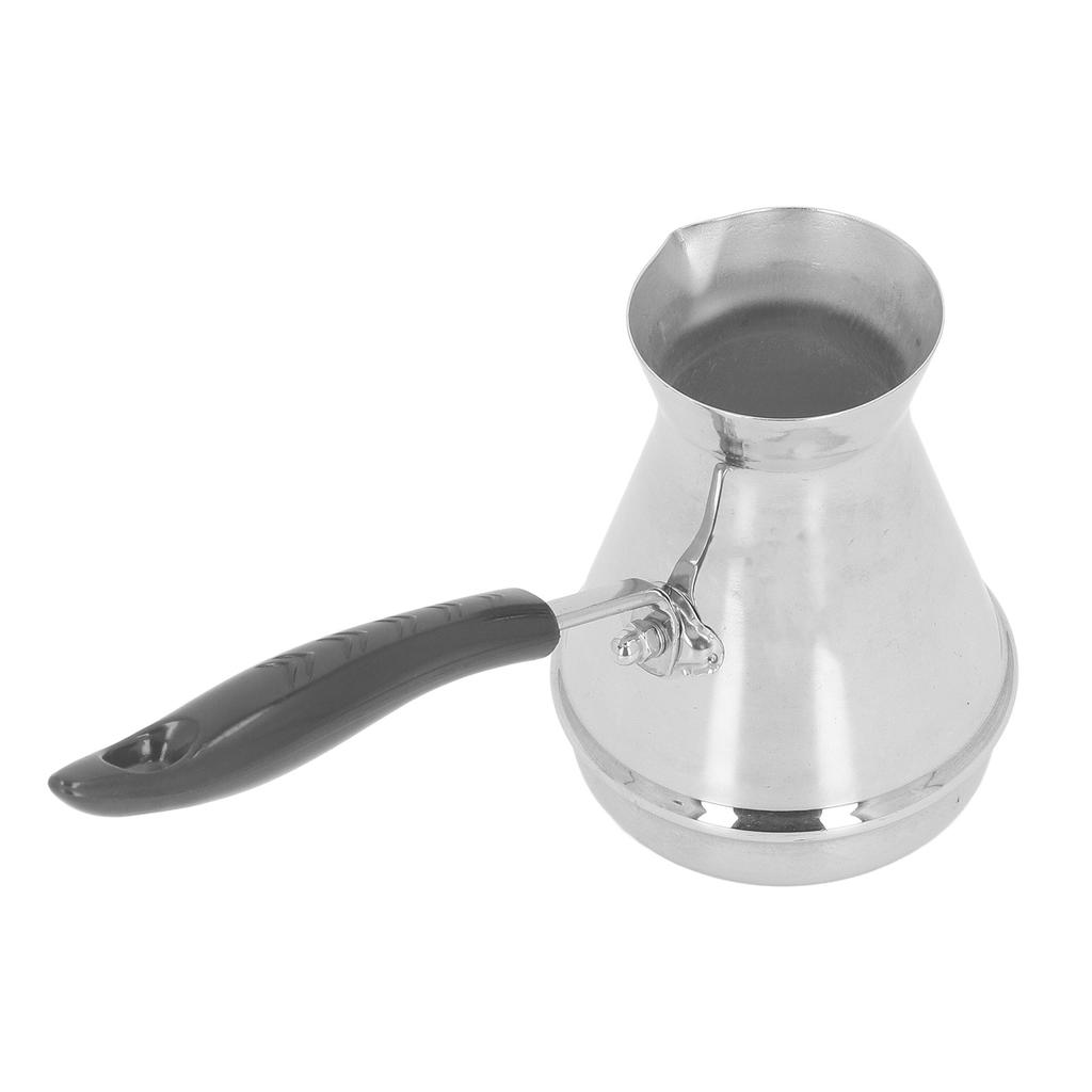 2PCS Türkische Kaffeekanne Edelstahl Herd Gießen Über Kaffee Maker Wasserkocher mit Lange Griff für