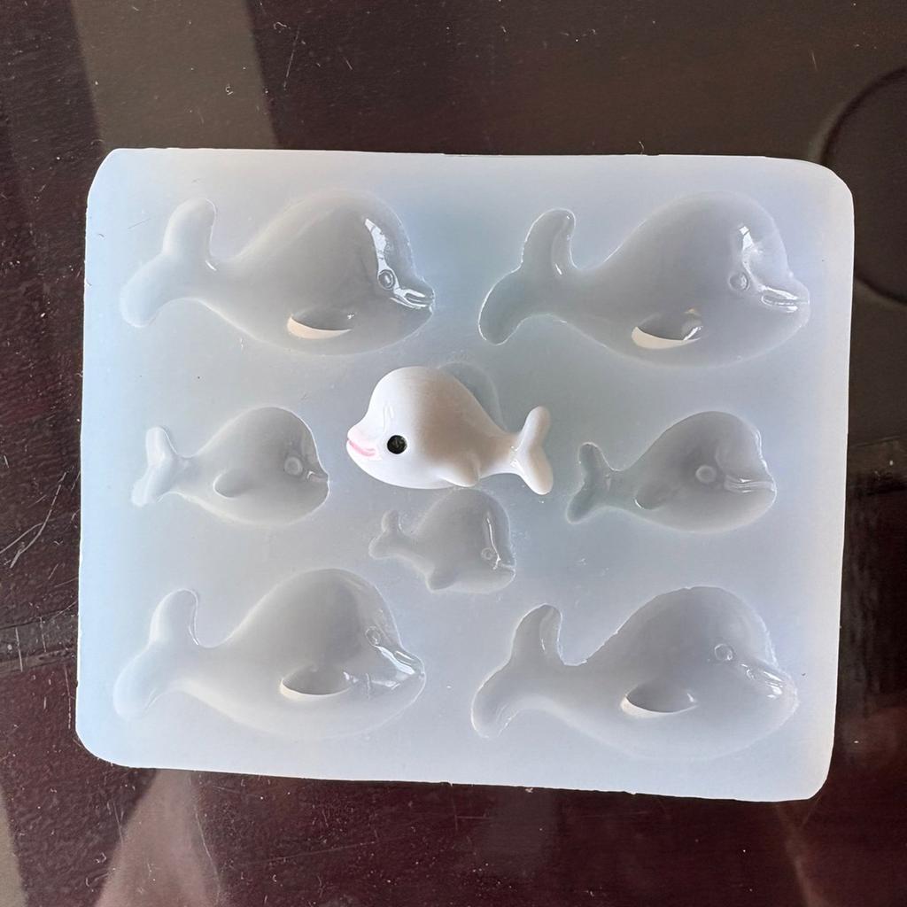 Silicone Mold Dolphin Shaped Accessories Mould Unique Epoxy Resin Jewelry Making Molds for Crafting Enthusiasts