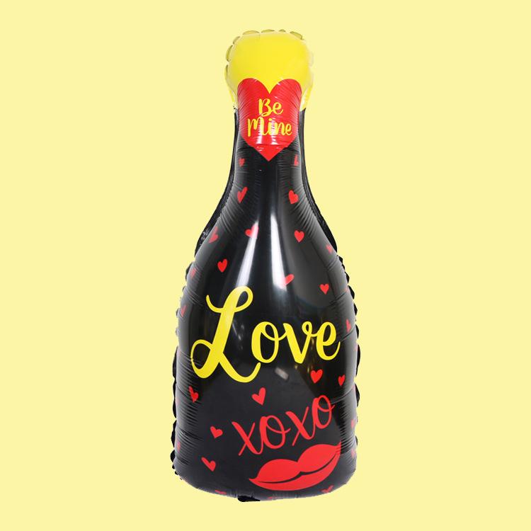 Champagne Glass Wine Bottle Foil Balloon - Wedding, Birthday, Graduation Party Decor