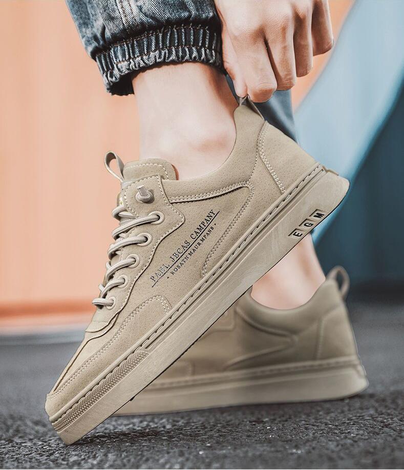 Fashion 2024 Designer Classic Vulcanized Sneakers for Men Trend Casual Leather Shoes Luxury Trainer Mens Walking Running Jogging Shoes