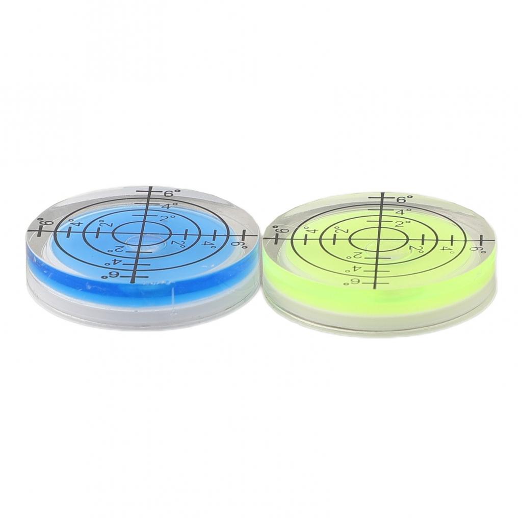 2Pcs 32mm Bubble Level Degree Mark Measuring Meter