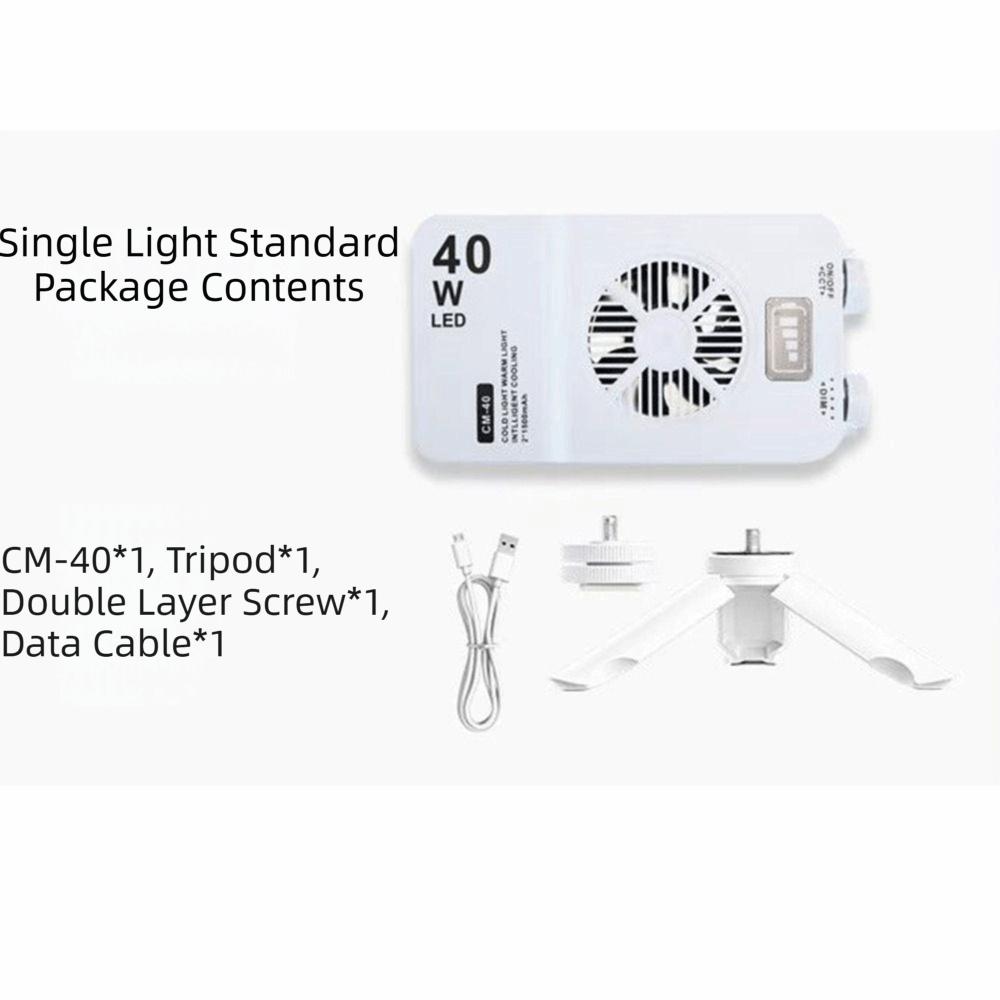 2800-9000K Handheld Fill Light 40W Power Camera Top Light Portable Selfie Lamp  Beauty Photography