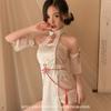 Fun Underwear Passion Temptation Hanfu Stand-up Collar Cheongsam Retro Pure Desire Antique Hip Wrap Sexy Hollow Pajamas