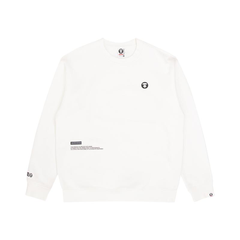 Aape By *A Bathing APE® Ape Head Patch Crew neck Sweatshirt AAPSWM3897XXJ