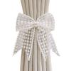 Curtain Tieback Beautiful Bow Lace Holder Hook Buckle Fashion Decorative Pretty Clip Polyester S8K5