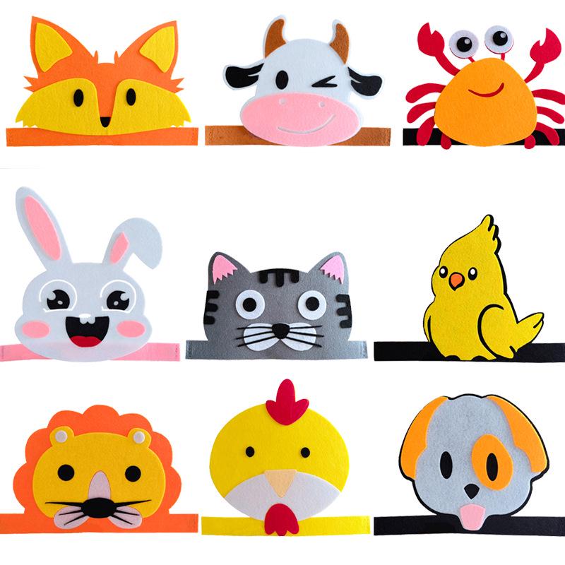 Flickering Halloween Cartoon Animal Hat for Kids & Adults - Perfect for Parent-Child Performances & Costumes