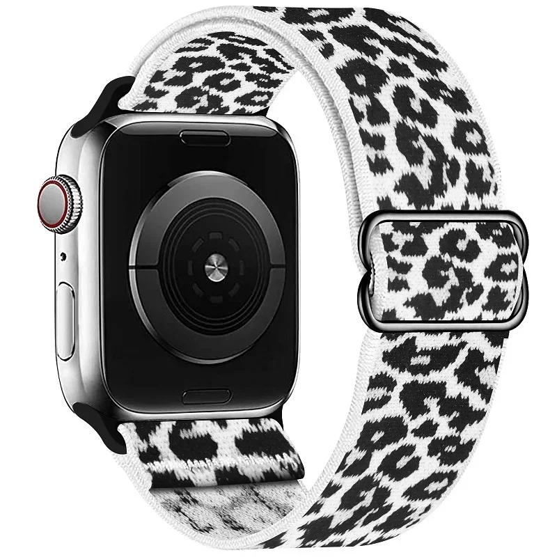 Elastyczny Nylonowy Pasek do Apple Watch ultra 2 49mm Seria 9/8/7 41mm 45mm38/42-40mm/44mm Boho Bransoletka iWatch 6 5 4 3 Se Pasek