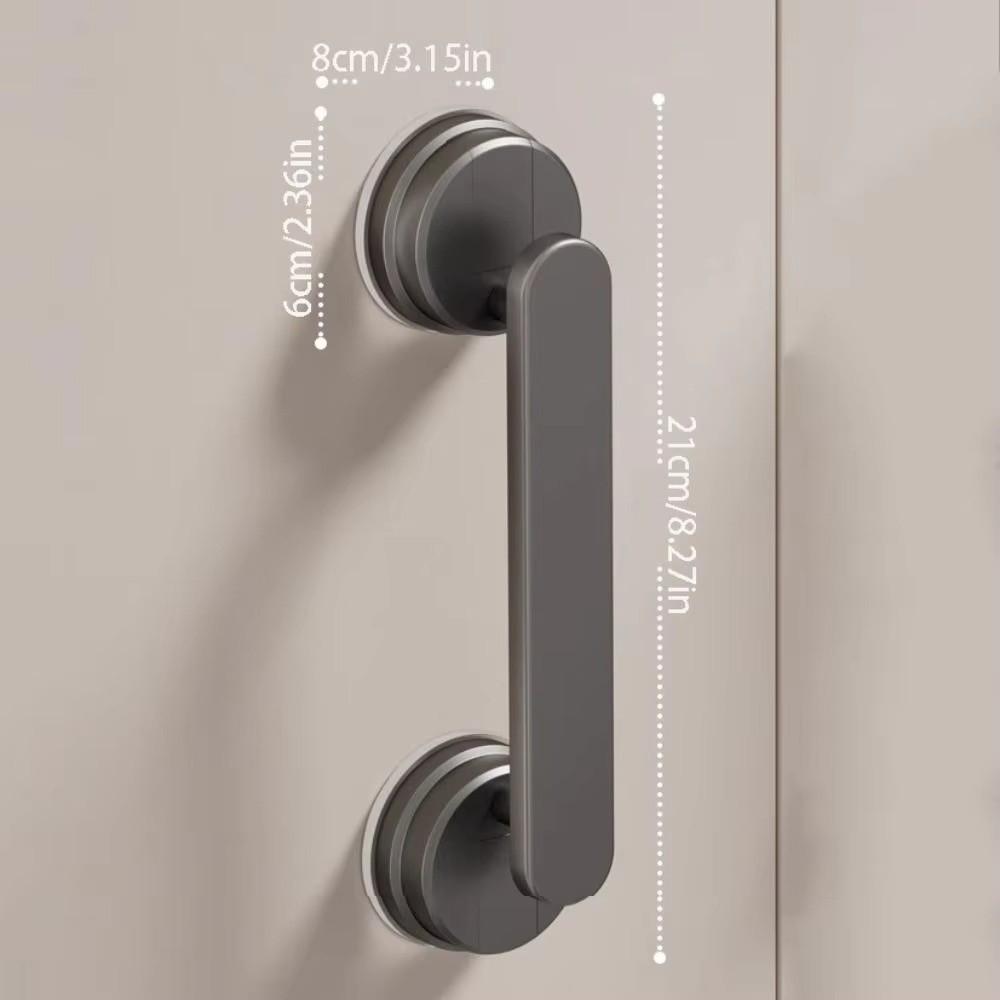 Waterproof Suction Cup Door Handle Reusable Removable Shower Sliding Door Handle Anti-slip Glass Door Handle Bathroom Hardware
