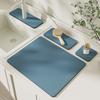 Water Absorbent Sink Mat PVC Countertop Protector Bathroom Kitchen
