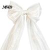 Grote Stoffen Strikken voor Verjaardagsevenementen 79x20 Inch Reuzenstrik Kerstboomtopper, Extra Grote Tule Romantische Tuinbruiloften Ornament met Lange Slinger
