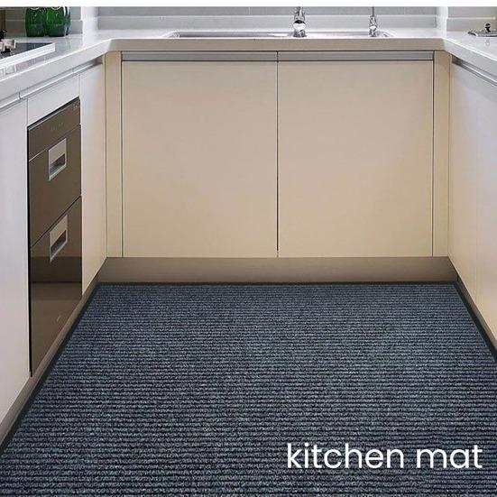 Heavy-Duty Doormat Absorbent Entrance Rug Floor Mat with Waterproof Rubber Backing Non-Slip Mud Dirt Catcher Commercial Doormat