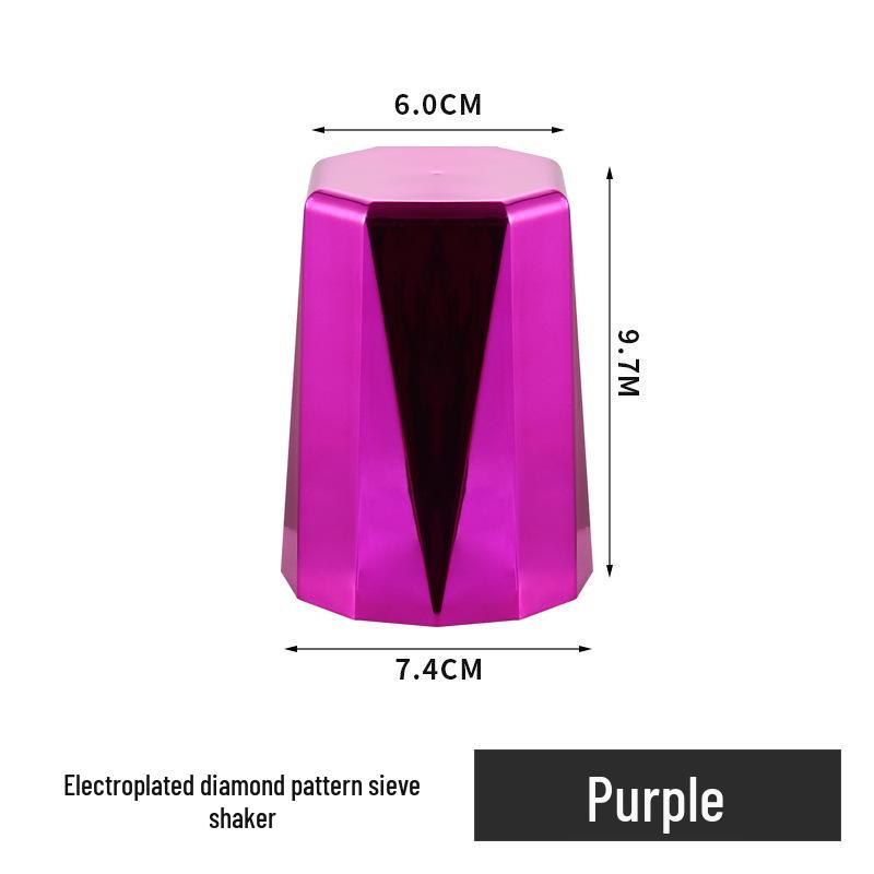 Electroplated Rhombus Dice Cup for Bar & Nightclub Entertainment