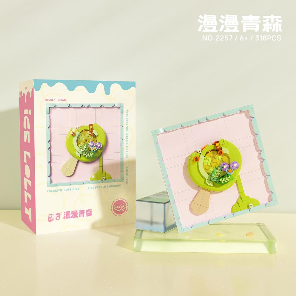 Cake MOC Building Blocks Toys Sets Ice Cream Mini Block Construction Set DIY Bricks Toys for Kids Birthday Gifts Home Decoration