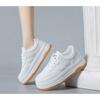 Fashion White Shoes Women's Thick Soled Sports and Leisure Board Shoes