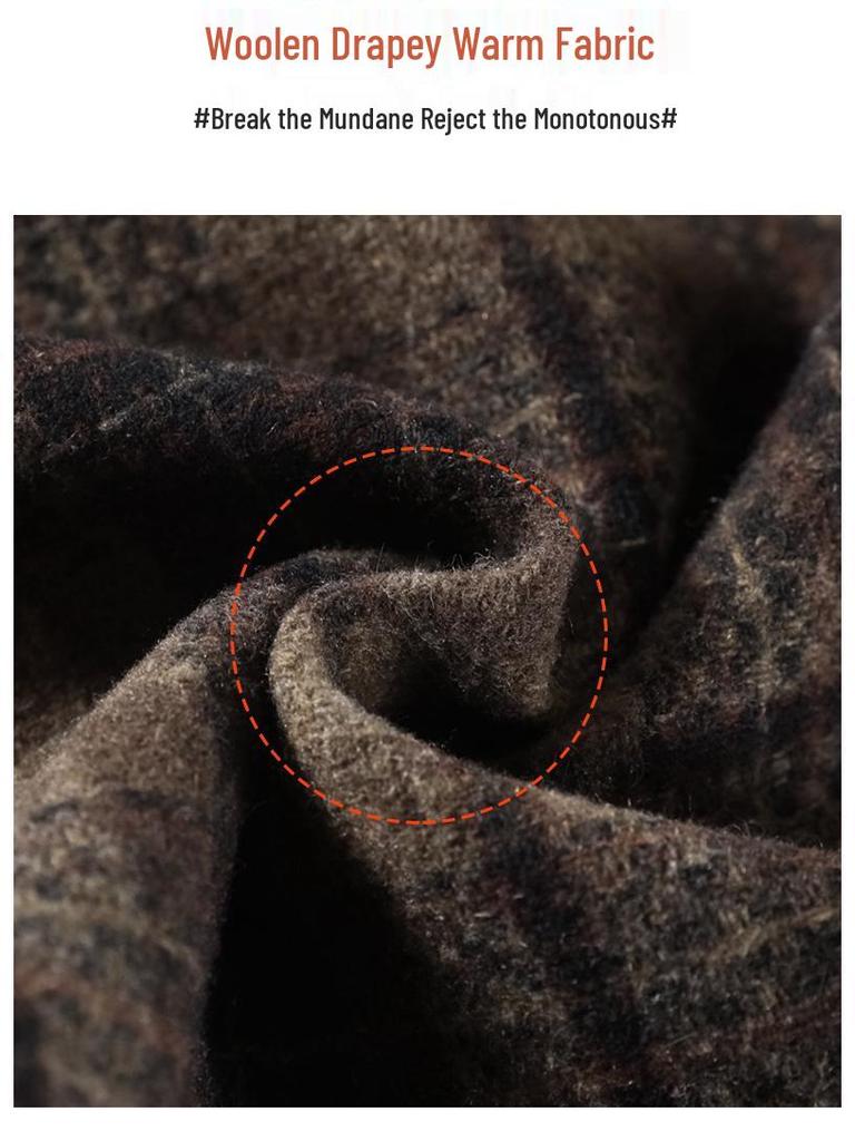 Women's Slimming High Waist Plaid Wool Midi Skirt - Retro Autumn/Winter A-Line Style