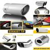 Car Chrome Dual Rear Exhaust Tail Pipe Tip Muffler Auto Accessories Replace Kit