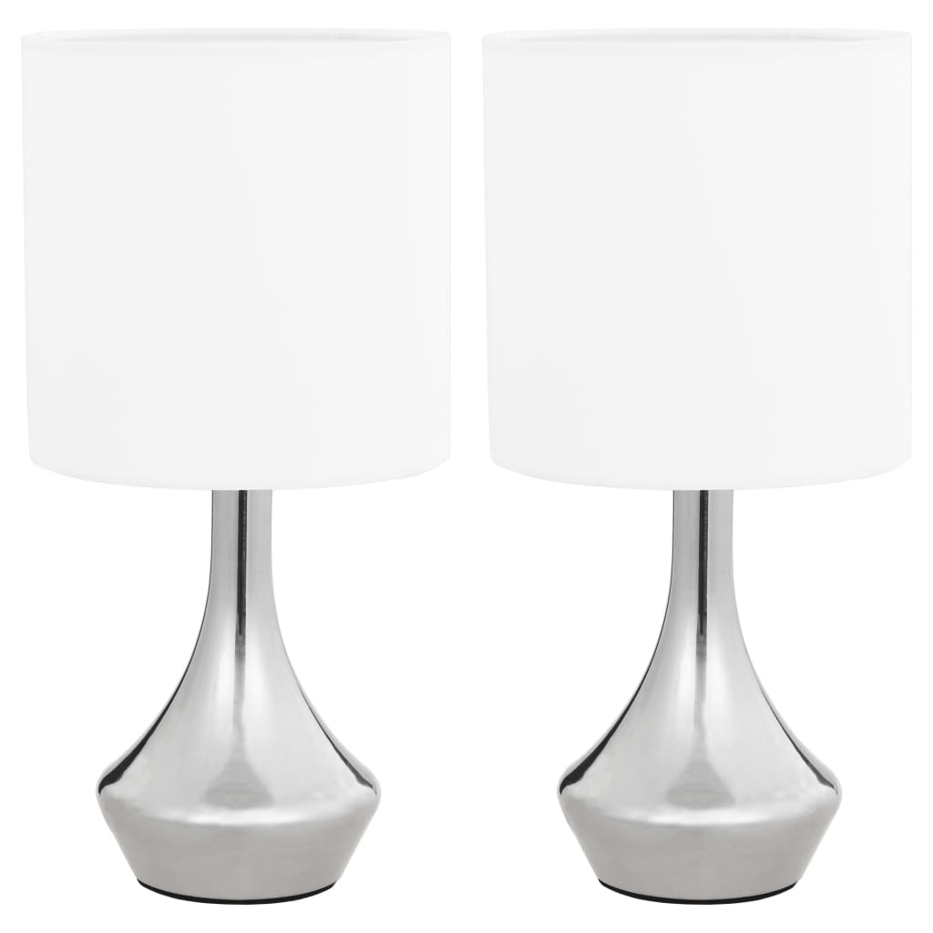 Table Lamps 2 pcs Touch Sensor White E14