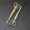 1x Fashion Women Chic Golden Silvery Scissors Shape Hair Clip Hair Pin Headwear