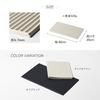 Ideaco Kitchen Drainers Sculpture Mat D Sand White, Silicone Drain Mat, 40cm Wide X 25cm Deep X 0.7cm High