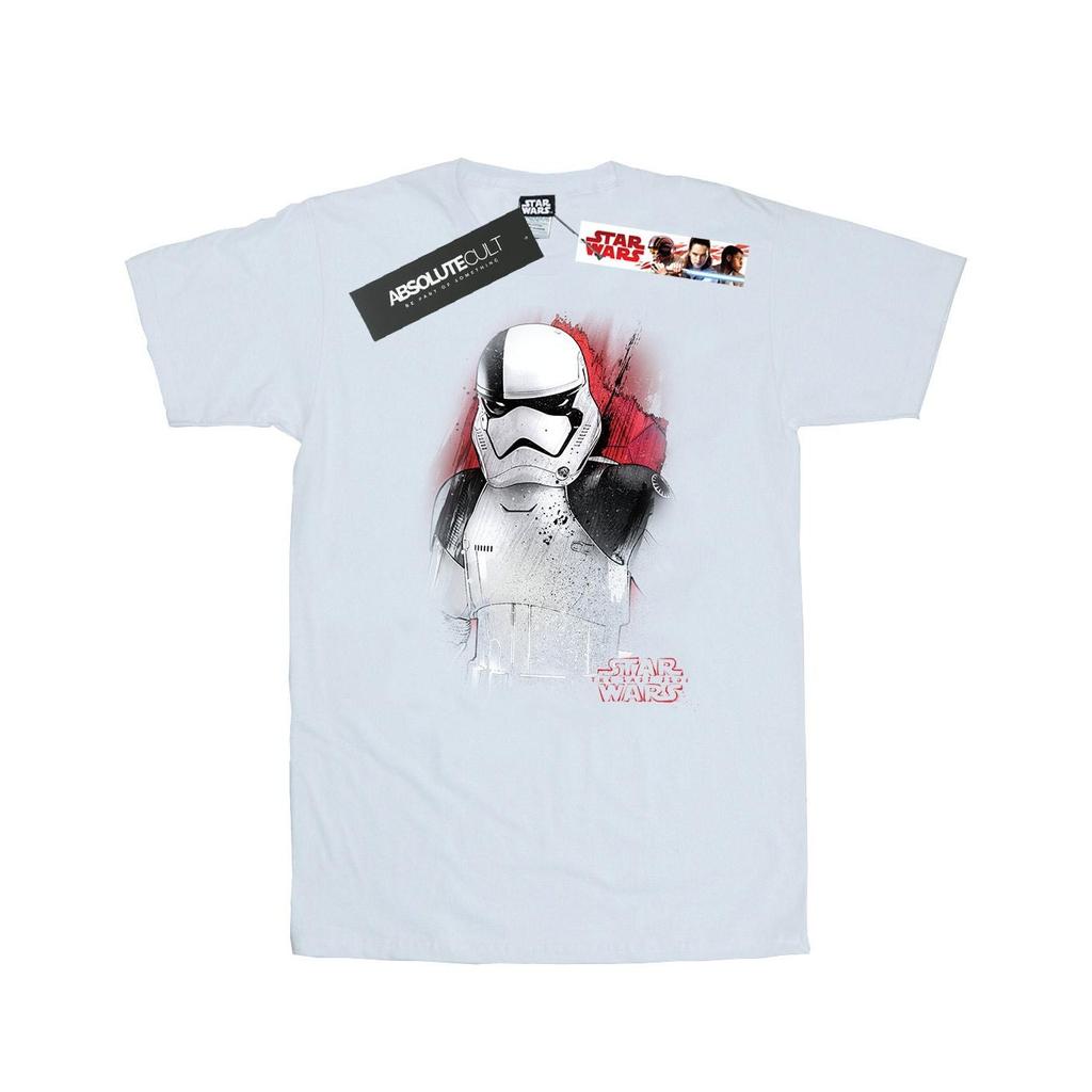 Krieg der Sterne: The Last Jedi Herren Stormtrooper T-Shirt aus gebürsteter Baumwolle