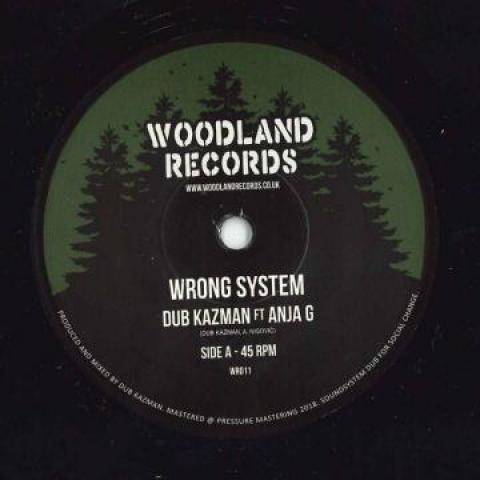 

7-дюймовая пластинка DUB KAZMAN, ANJA G - Wrong System / Pt 2 WR011 Woodland 2018 Европа Регги, Ска и Даб