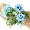 Artificial Flowers High-Density Silk Fabric Soft Touch Waterproof Flexible Branches Window Display Fake Flowers Wedding Hotel Decor