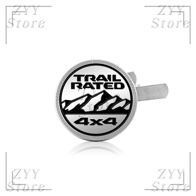 3D Metall Auto Kühlergrill Emblem 4X4 TRAIL RATED Logo Karosserie Aufkleber Auto Abzeichen Aufkleber Zubehör