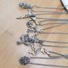 Metall Stahl Halskette für Männer mit einzigartigem Anhänger, Punk Style Kettenhalskette Verstellbarer Modeschmuck für Freund