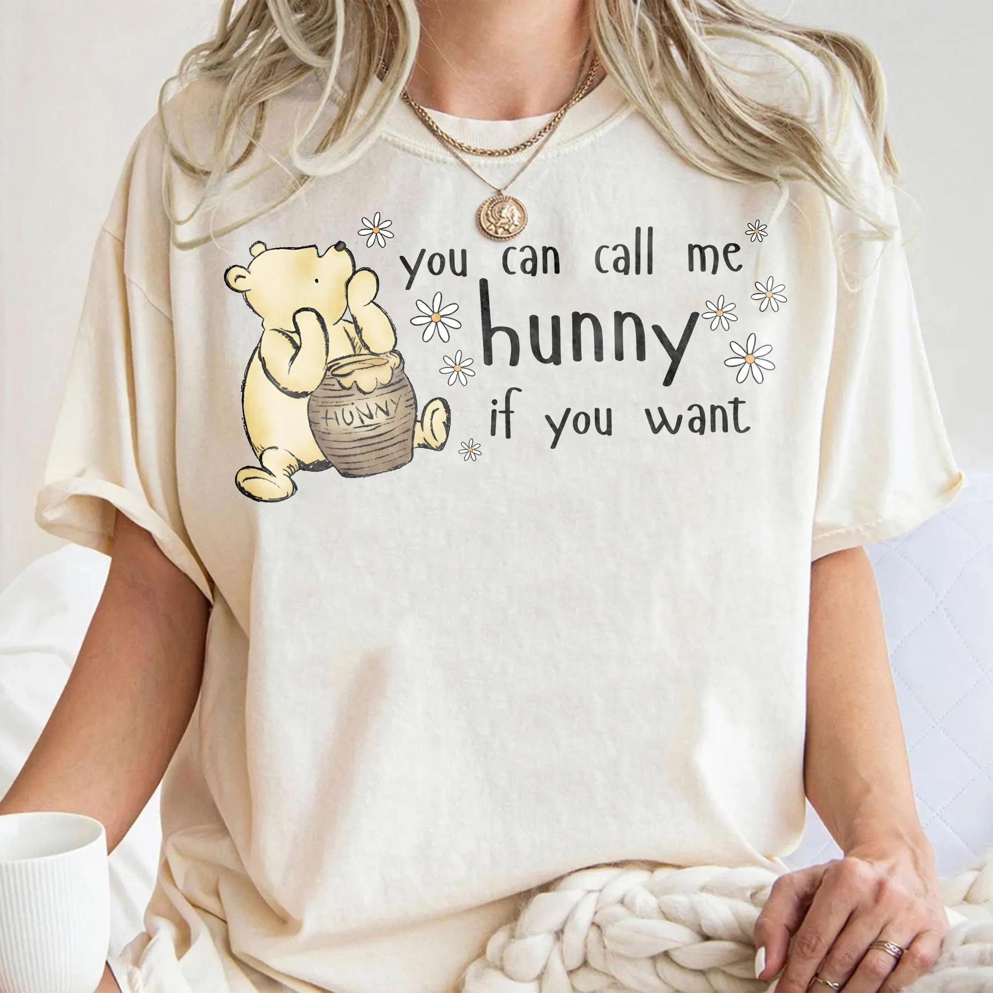 

2026 Women s Vintage Disney Winnie the Pooh T-Shirt Pure Cotton Disneyland Shirt Oversized Loose Casual Tee Disney Trip Shirt XL