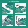 1 set of table football two-person battle table, interactive game on the table football field for family gatherings