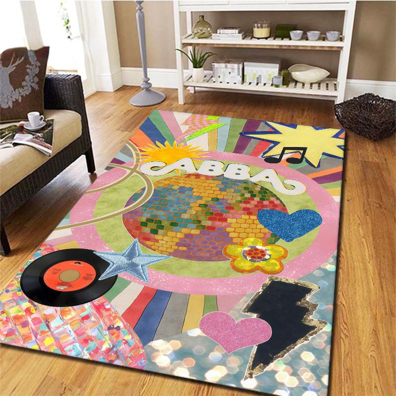Auspicious Symbol Carpet Rug For Living Room Bedroom Home Sofa Decoration Kids Play Nonslip Floor Mat