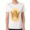 Wolf Lotus Wounisex's Cotton T Shirt, Premium Cotton Graphic Print, Durable, Casual And Fashionable. Artistic Wolf With Lotus Flower Design, Stylish A