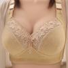 Autumn and winter gathering adjustment type breast bra without steel ring, large chest, small upper support, comfortable and anti glare underwear