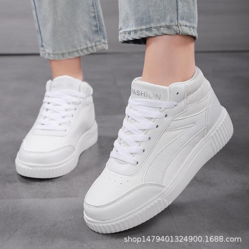 New Thick-soled Heightening Medium-top Versatile Student Board Shoes Women's Casual Sports Women's Shoes