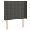 VidaXL LED Headboard Bedroom Furniture Single Bed Accessory Headboard Bed Frame Interior Dark Grey 3124525